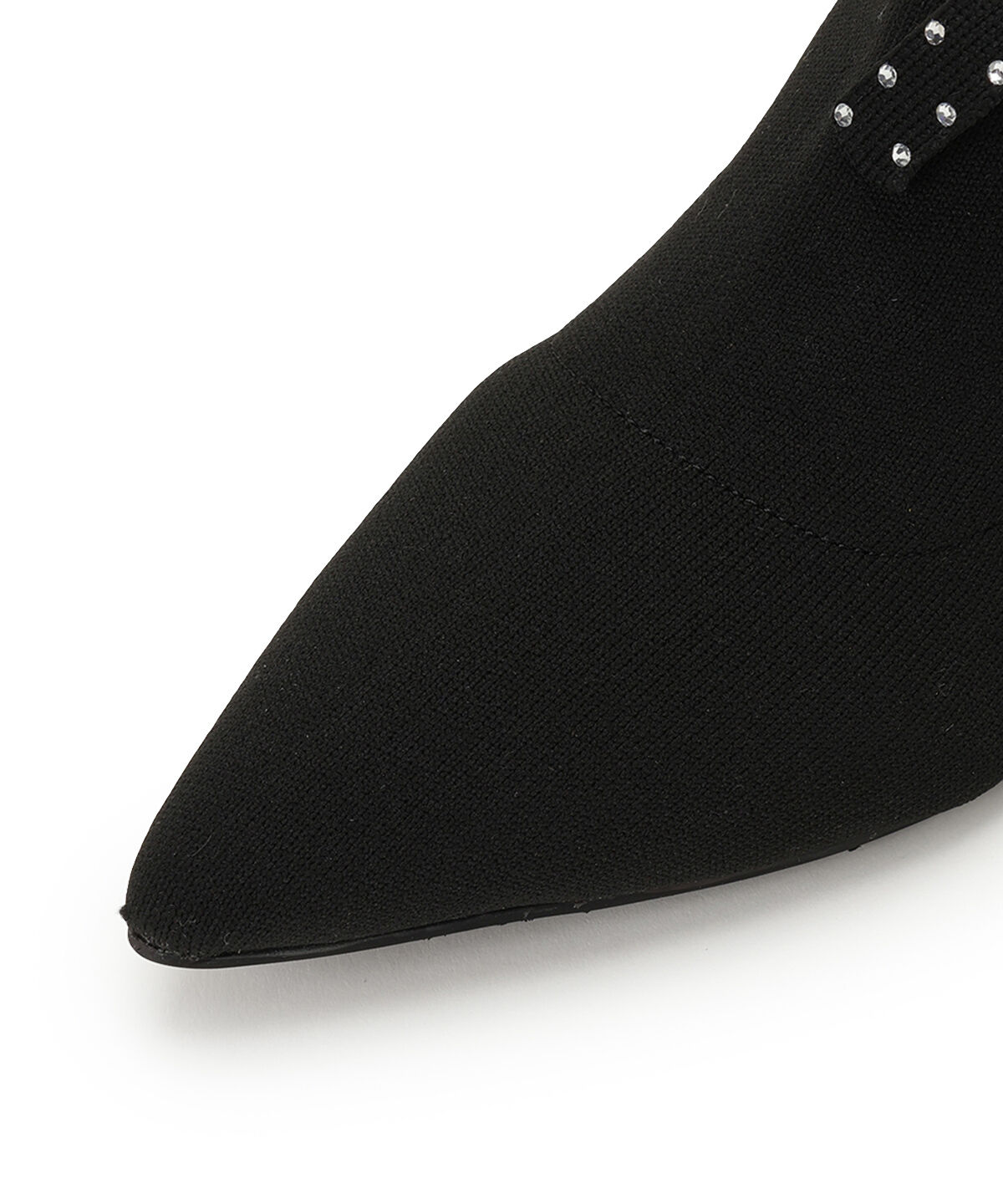 WILLSELECTION「ビジューブローチ付きソックスブーツ」|ショートブーツ|