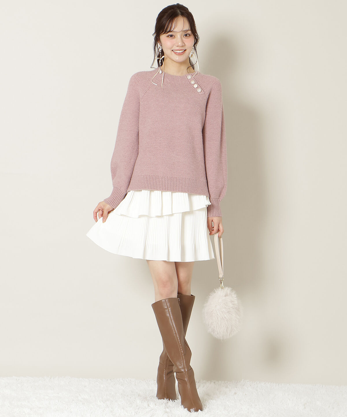 WILLSELECTION「アソートボタンデザインニット」|ニット・セーター|