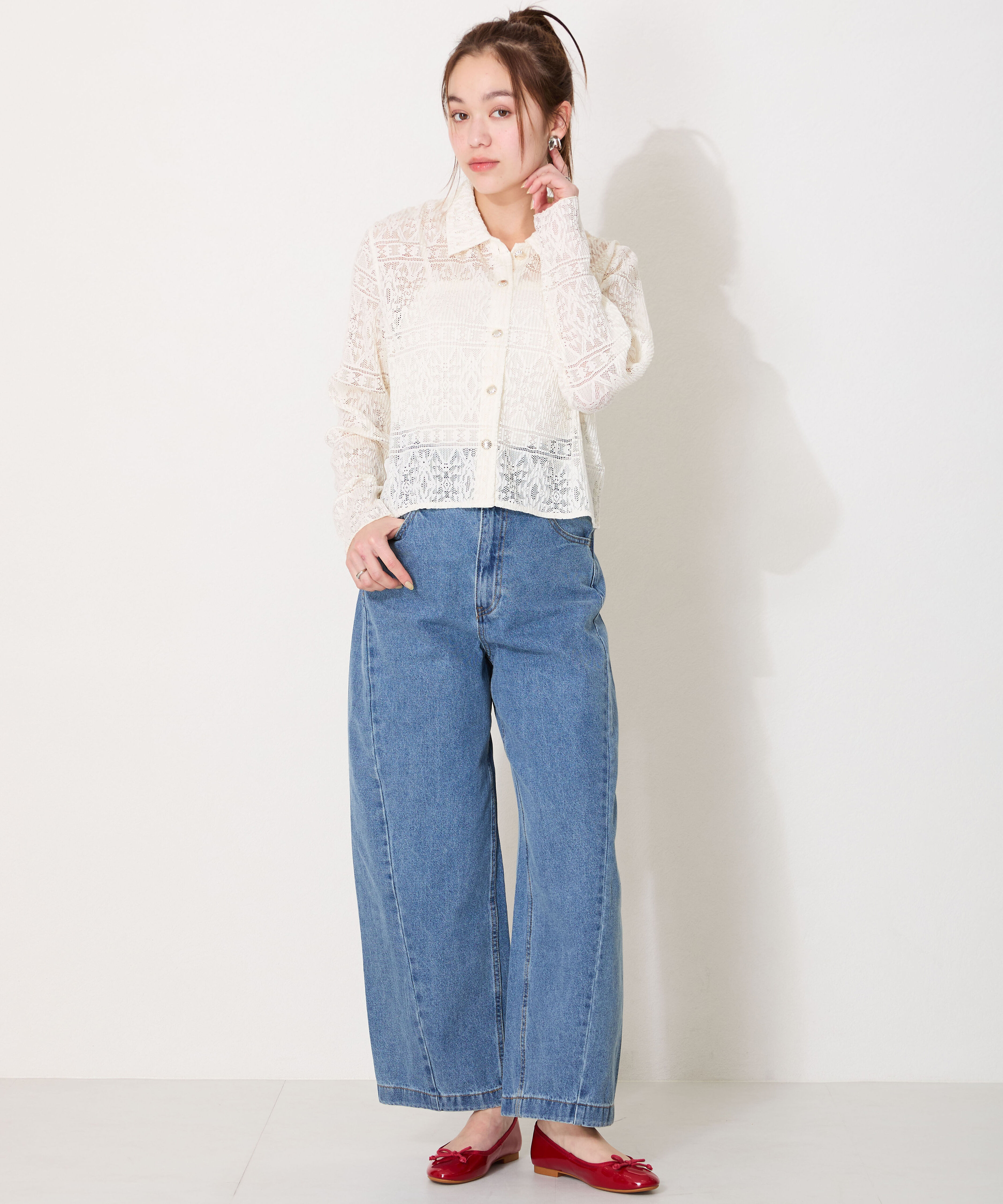 ORiental TRaffic「【 WEB限定 /累計7万足突破】 バレエシューズ /R-4006 パンプス フラット 厚手クッション エナメル」|パンプス|