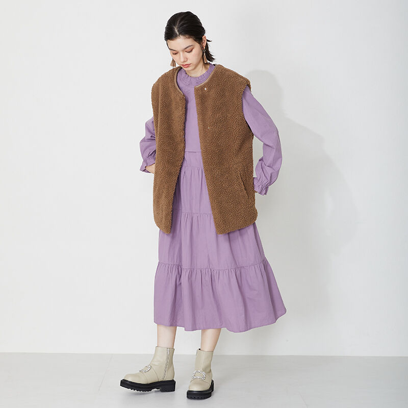 ORiental TRaffic「ビジューモチーフタンクソールブーツ/31432」|ショートブーツ|