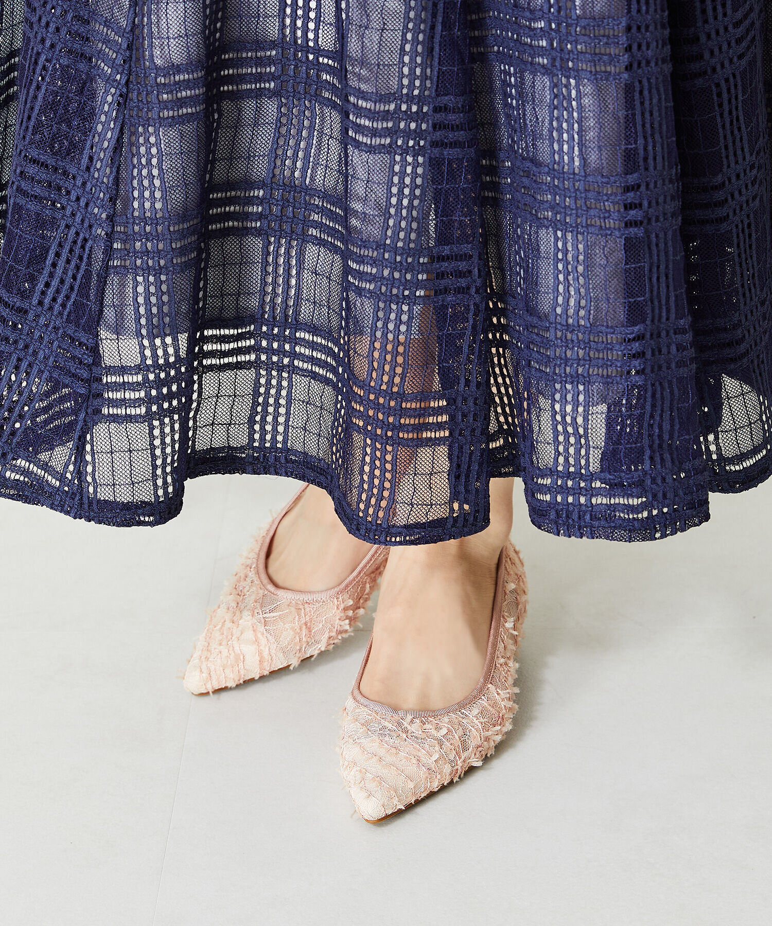 ORiental TRaffic「メタリックヒールチュールパンプス/41102」|パンプス|