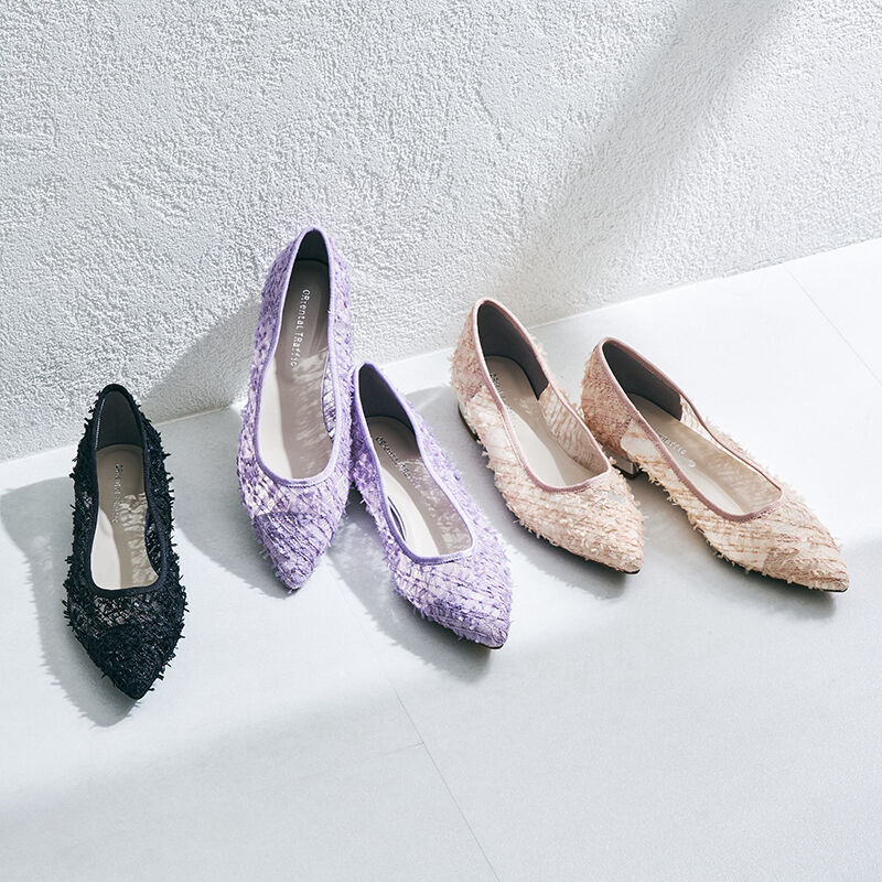 ORiental TRaffic「メタリックヒールチュールパンプス/41102」|パンプス|PURPLE