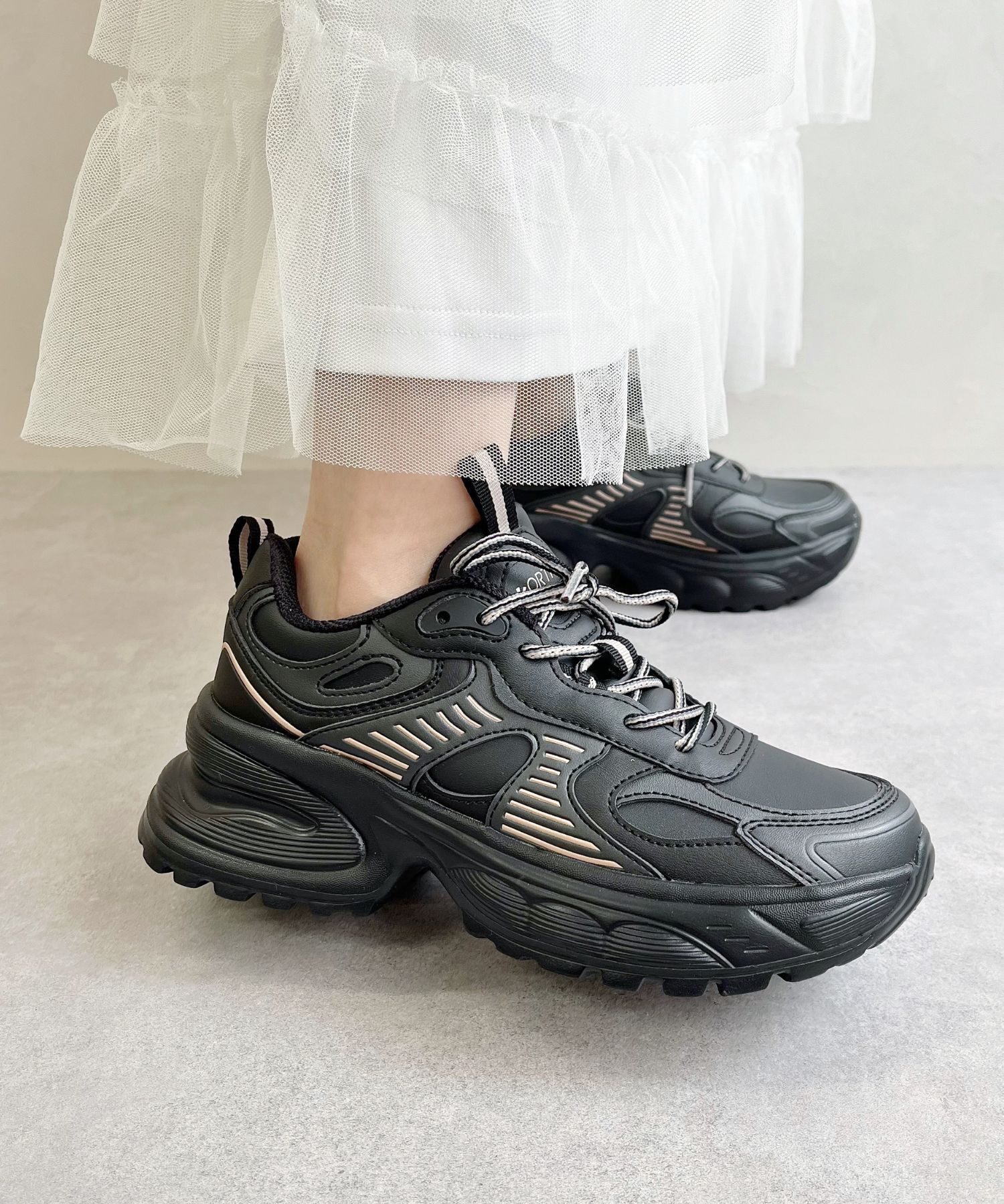 ORiental TRaffic「●2025春夏新作●配色パーツダッドスニーカー/OT3754」|スニーカー|