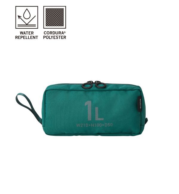 MILESTO「MILESTO UTILITY ポーチ 1L」|ポーチ|グリーン