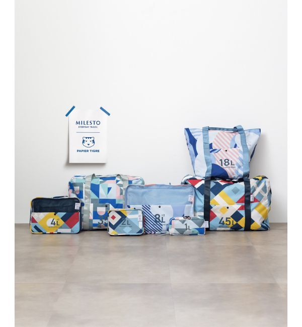 MILESTO「MILESTO&times;PAPIERTIGRE ポケッタブルボストン 35L」|ボストンバッグ|