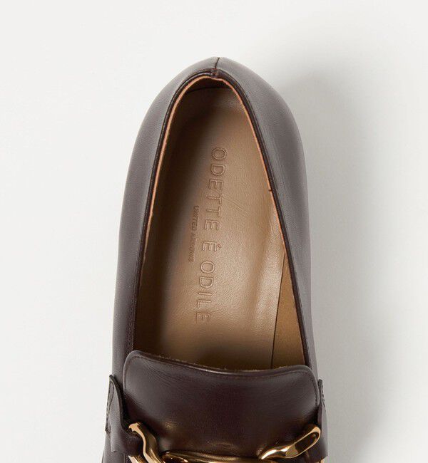 ODETTE E ODILE「チェーンヒールアップローファーパンプス55&uarr;」|パンプス|