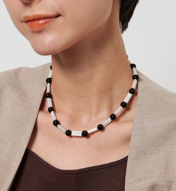 UNITED ARROWS「＜IRIS 47＞MERMAID ONYX ネックレス」|ネックレス|SILVER