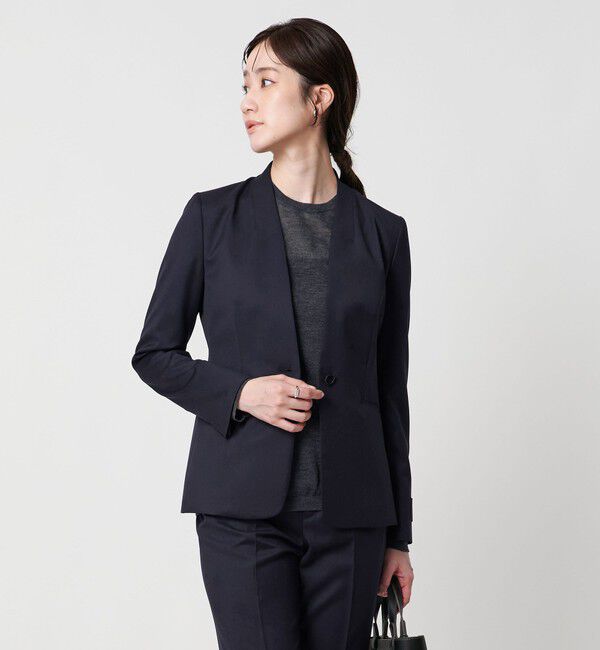 UNITED ARROWS「Vitale Barberis Canonico ノーラペルジャケット」|ノーカラージャケット|