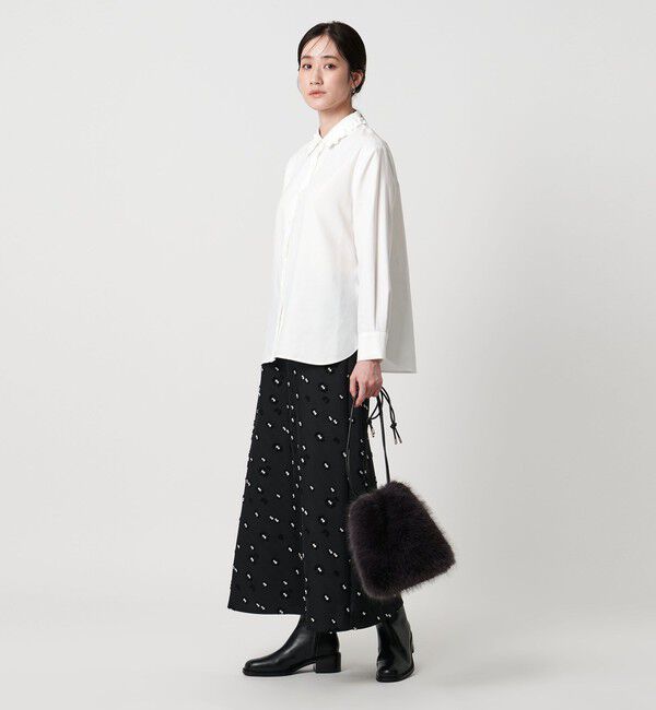 UNITED ARROWS「ミニフリルシャツ‐ウォッシャブル‐」|シャツ・ブラウス|