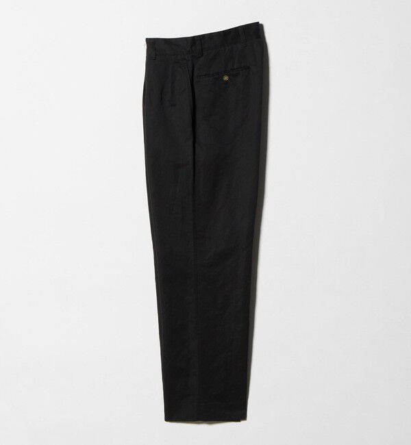 UNITED ARROWS「ラミーブレンド 2プリーツ ニドムチノ 「SLOW &　」」|チノ|BLACK