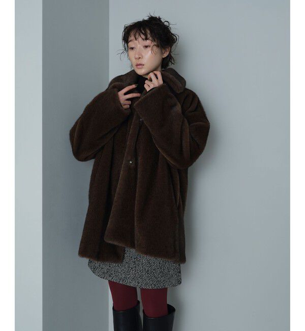 EMMEL REFINES「＜EMMEL REFINES＞EM フェイクファー ミディアム コート」|その他|