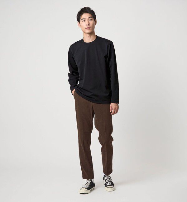 UNITED ARROWS green label relaxing「【WEB限定】JUST fit クリーン カノコ ジャケイン 長袖 Tシャツ -抗菌-」|Tシャツ・カットソー|