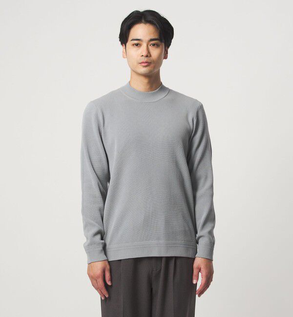 UNITED ARROWS green label relaxing「【WEB限定】JUST fit デイリー アゼ モックネック ニット」|ニット・セーター|