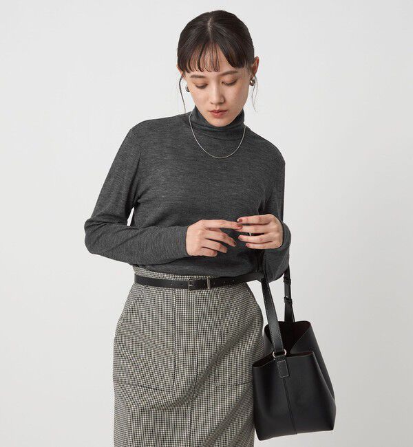 UNITED ARROWS green label relaxing「ウール フライス タートルネック カットソー ウォッシャブル」|Tシャツ・カットソー|