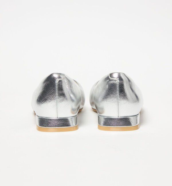 UNITED ARROWS green label relaxing「クッショニーシューズ スクエアトゥ メタルチップ / フラットシューズ」|パンプス|