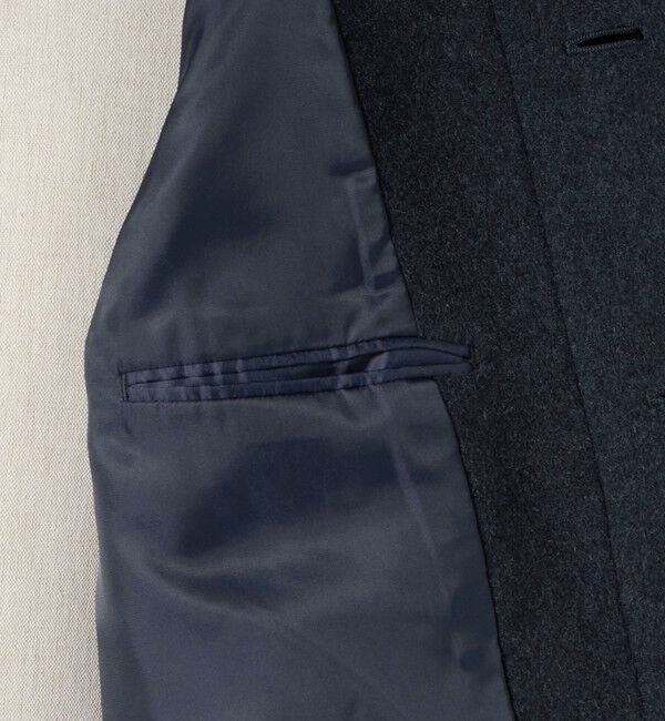 UNITED ARROWS green label relaxing「Ballis バリス モッサー バルカラー ネイビー ステンカラーコート」|ステンカラーコート|