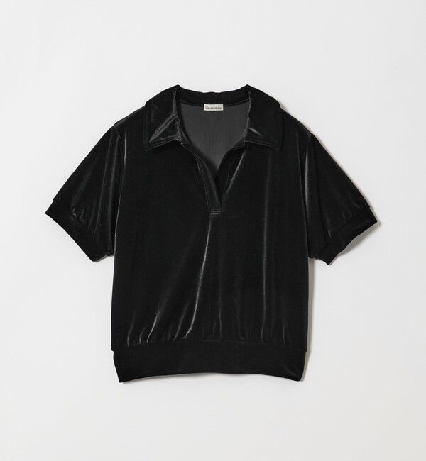 STEVEN ALAN「＜Steven Alan＞ベロア スキッパー ネック プルオーバー」|Tシャツ・カットソー|