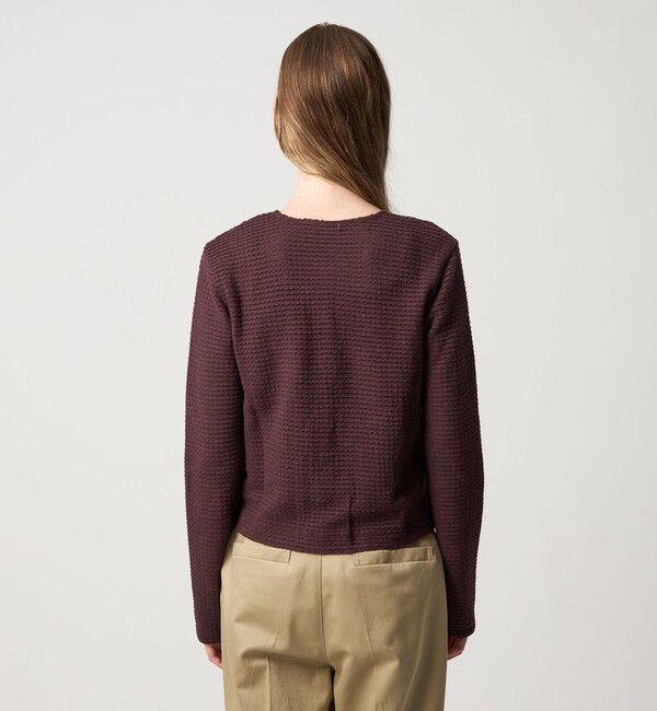 STEVEN ALAN「＜Steven Alan＞ウェイビー ジャージー ショートスリーブ カーディガン」|カーディガン|