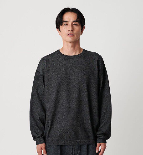 BEAUTY&YOUTH UNITED ARROWS「プレーティング フェード クルーネック ニット 抗菌・防臭機能付き」|ニット・セーター|