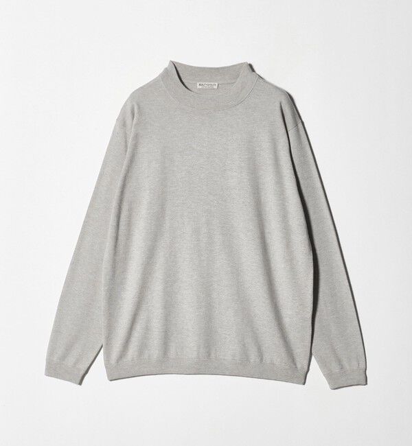 BEAUTY&YOUTH UNITED ARROWS「コットン カシミヤ ブレンド ジャケット ネック Tシャツ 」|ニット・セーター|