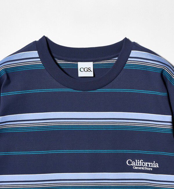 California General Store「＜CGS.＞オーガニックコットン ボーダー ロングスリーブ Tシャツ」|Tシャツ・カットソー|