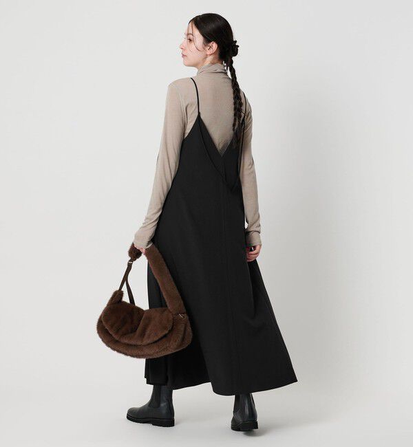 BEAUTY&YOUTH UNITED ARROWS「ポリエステルレーヨンブレンド フレア キャミソールワンピース」|ワンピース|BLACK