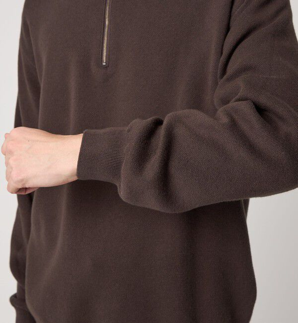 STEVEN ALAN「＜Steven Alan＞ CTN/CA ハーフ ジップ スタンドネック ニット」|ニット・セーター|