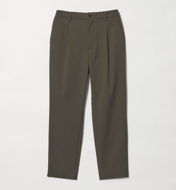 BEAUTY&YOUTH UNITED ARROWS「エコフルフラン 1プリーツ テーパード パンツ NO.5 セットアップ対応」|チノ|
