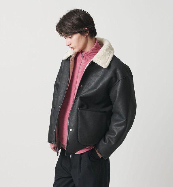 最終お値下げ☆ギャルリーヴィー リバーシブルムートンジャケット CLEL】Reversible Fake Mouton jacket / リバーシブルフェイクムートン