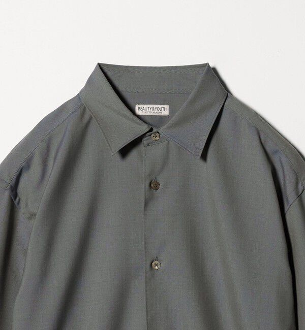 BEAUTY&YOUTH UNITED ARROWS「尾州 TW シャンブレー レギュラー シャツ GRANDE TAPERD型 ウォッシャブル MADE IN JAPAN」|シャツ・ブラウス|