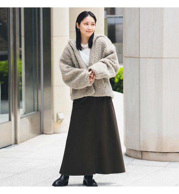 Demi-Luxe BEAMS 「【WEB限定】TATRAS / IPAMA ボア フードジャケット」|ブルゾン・スタジャン|
