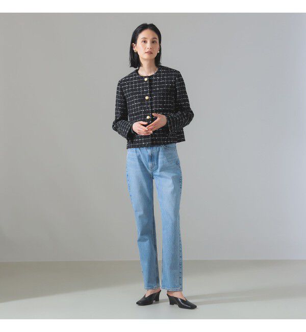 Demi-Luxe BEAMS 「ツイード ノーカラー ジャケット＊」|ダッフルコート|