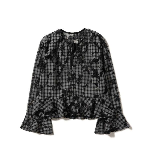 Ray BEAMS 「チェック レース ダメージ シャツ」|シャツ・ブラウス|