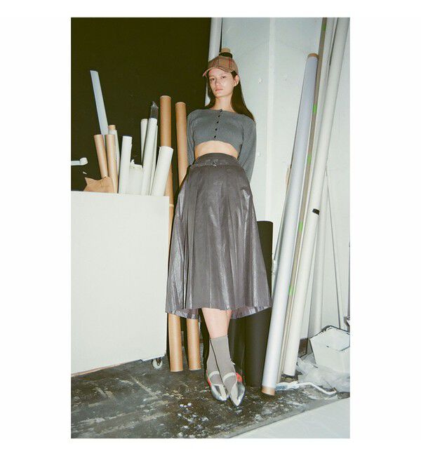 Ray BEAMS 「レザーライクプリーツ スカート」|スカート|