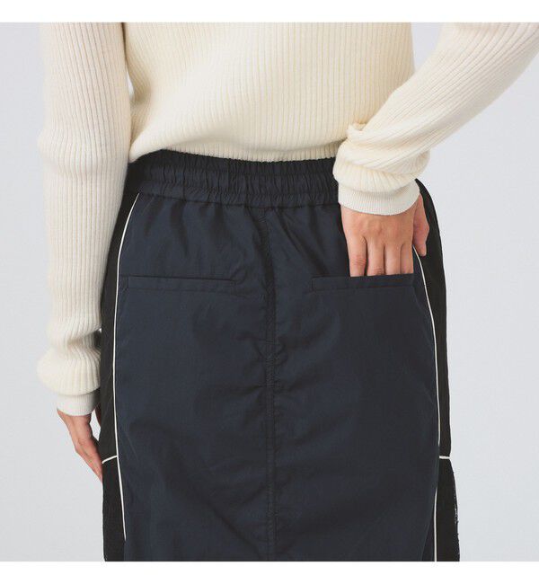 Ray BEAMS 「レース キリカエ トラック スカート」|スカート|