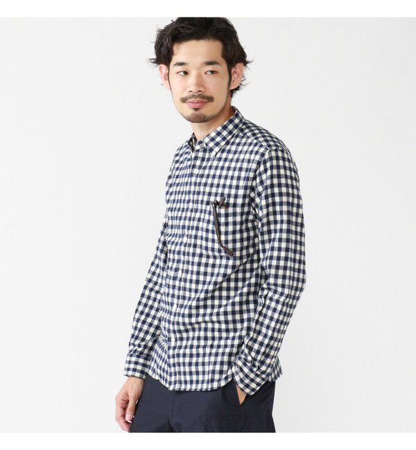 BEAMS PLUS「BEAMS PLUS / シャギーギンガムチェック ボタンダウンシャツ」|シャツ・ブラウス|