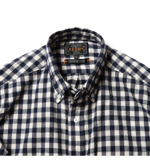 BEAMS PLUS「BEAMS PLUS / シャギーギンガムチェック ボタンダウンシャツ」|シャツ・ブラウス|