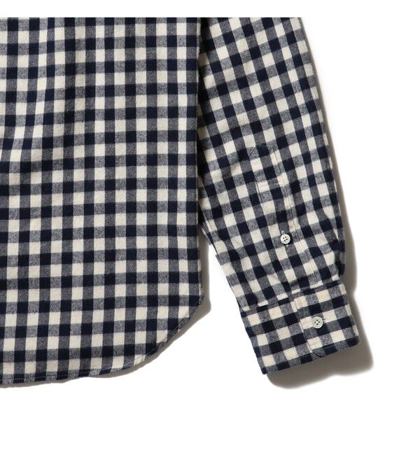 BEAMS PLUS「BEAMS PLUS / シャギーギンガムチェック ボタンダウンシャツ」|シャツ・ブラウス|