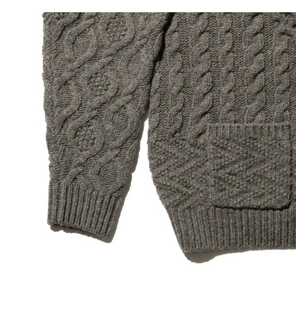 BEAMS PLUS「BEAMS PLUS / Cardigan Alan Patchwork」|カーディガン|