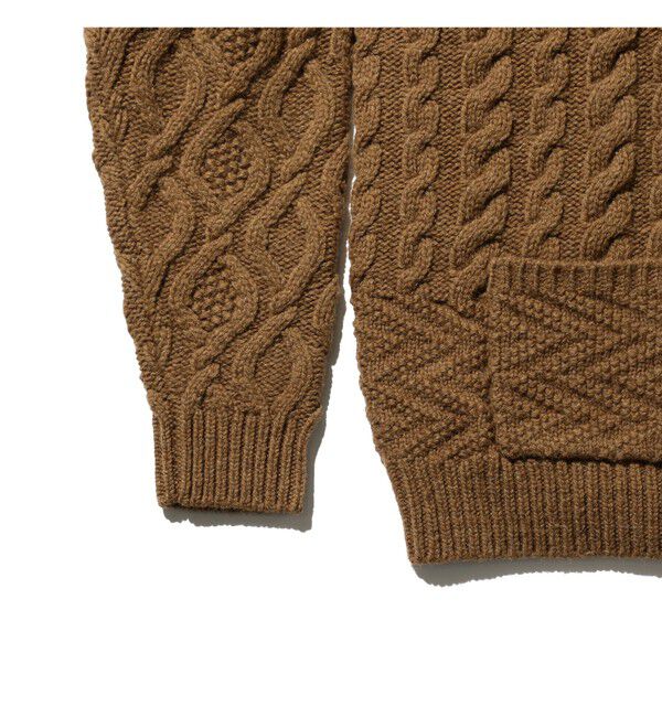 BEAMS PLUS「BEAMS PLUS / Cardigan Alan Patchwork」|カーディガン|