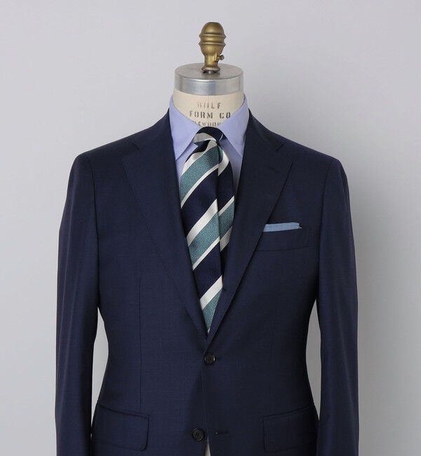 SHIPS「SHIPS: スナゴ/レップ ワイド ストライプ ネクタイ」|ネクタイ・蝶ネクタイ|ライトグリーン