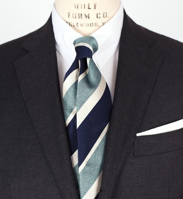 SHIPS「SHIPS: スナゴ/レップ ワイド ストライプ ネクタイ」|ネクタイ・蝶ネクタイ|