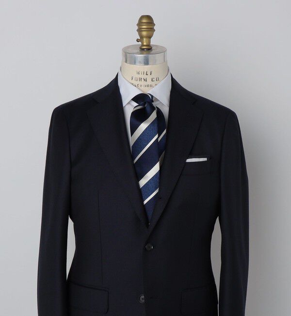 SHIPS「SHIPS: スナゴ/レップ ワイド ストライプ ネクタイ」|ネクタイ・蝶ネクタイ|ロイヤルブルー