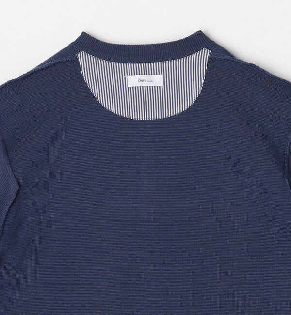 SHIPS any「SHIPS any: 〈手洗い可能〉 ミラノリブ クルーネック カーディガン 24SS◇」|カーディガン|