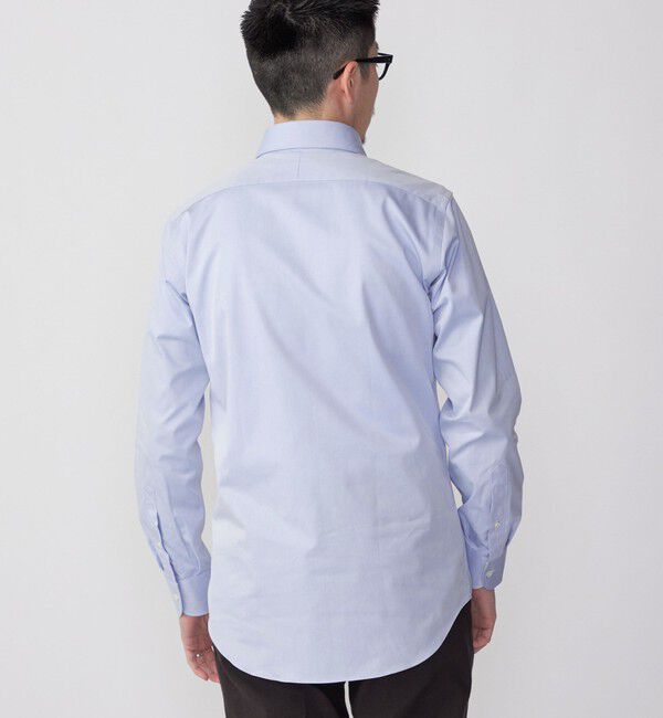 SHIPS「SHIPS:イージーアイロン ツイル 無地 ワイドカラー シャツ」|シャツ・ブラウス|