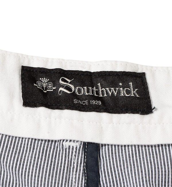 SHIPS「Southwick Gate Label: コードレーン 2タックパンツ (セットアップ対応)」|チノ|