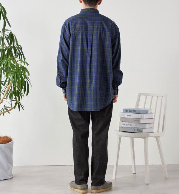 SHIPS any「SHIPS any: オーバーサイズ レギュラーカラー チェック／ストライプ 長袖 シャツ◇」|シャツ・ブラウス|