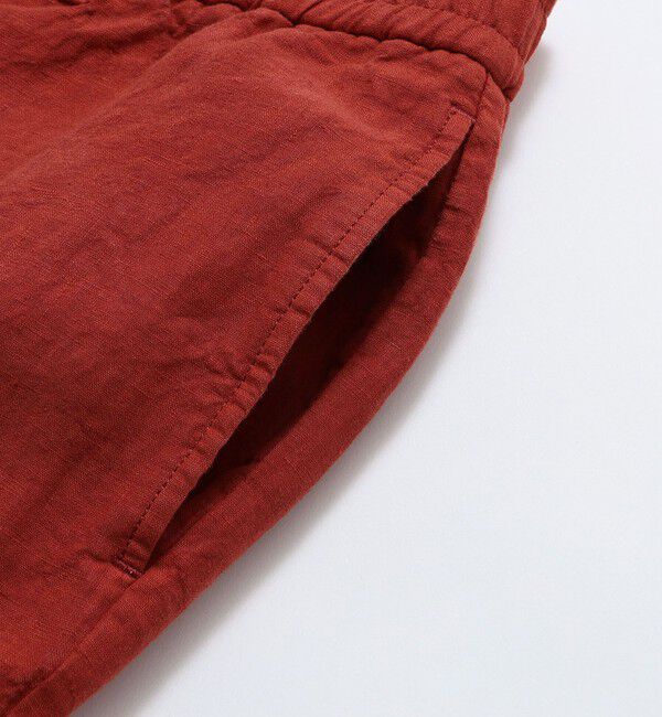 SHIPS「BATEAUX DE SHIPS: リネン ガーメントダイ ワイド イージーパンツ」|チノ|