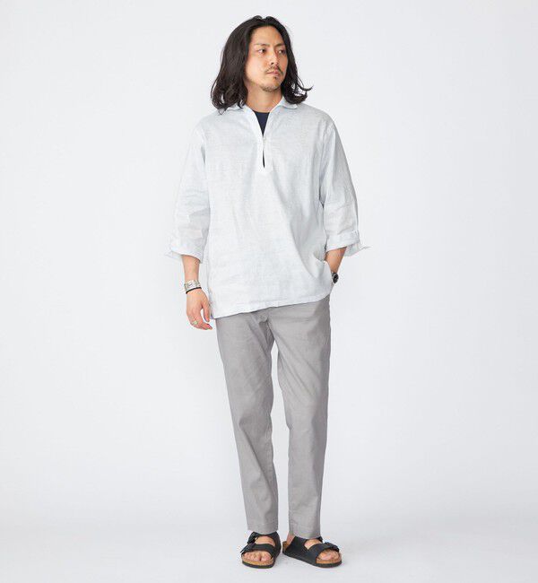 SHIPS「SHIPS: SOLOTEX(R) リネン 7スリーブ カプリシャツ」|シャツ・ブラウス|