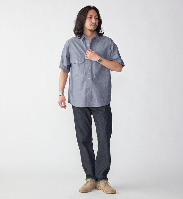 SHIPS「SHIPS: Wポケット ウォッシュド タイプライター ショートスリーブ シャツ」|シャツ・ブラウス|